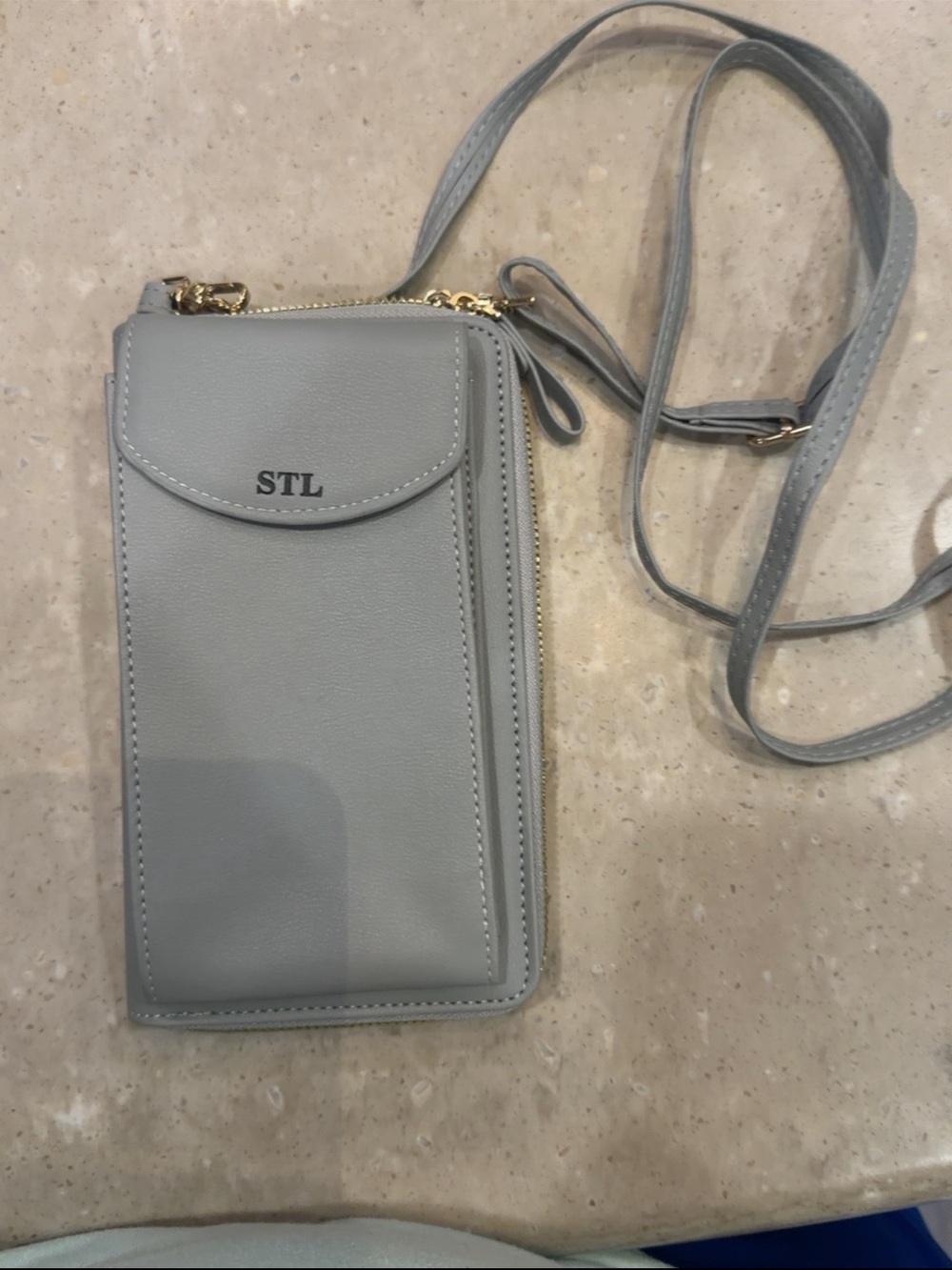 Grey Crossbody Phone Bag for Women